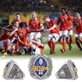 thumbnail image 2 of Football Championship Ring with Wooden Box League Champion Trophy Rings Premium Award for Winner, 2 of 5