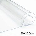 thumbnail image 1 of Transparent PVC Fabric Soft Glass Cloth Waterproof Flexible DIY Crystal Clear PVC Film Fabric Umbrella Bag Protective Craft Film, 1 of 5
