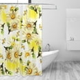 thumbnail image 2 of Coolnut Yellow Wildflowers Shower Curtain Bathroom Decor Watercolor Shower Curtain Sets Fabric Cloth Bathroom Curtains with Hooks 60x72 Inch, 2 of 6