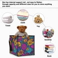 thumbnail image 5 of Home Organizer Foldable Fabric Storage Bin With Handle Colorful Wildflowers, 5 of 7