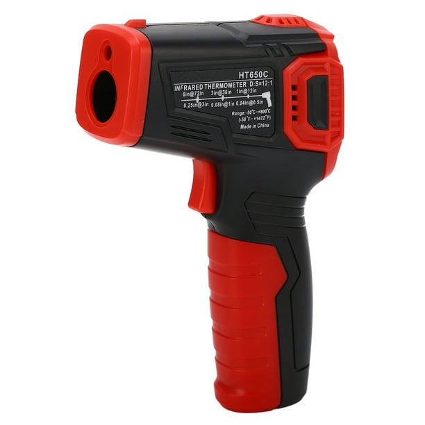 Termómetro industrial, termómetro infrarrojo, luz de sonido, pistola de temperatura de cocción, pistola de temperatura digital, máxima comodidad