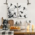 thumbnail image 2 of SM-XLHN Silhouette Tree Branches Crows Halloween Kitchen Towels Dish Towels, 18x26 Inch Seasonal Decoration Hand Towels Set of 2, 2 of 6