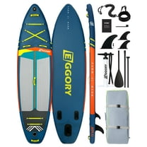 EGGORY 11ft Inflatable Stand up Paddle Board Fishing Paddle Board with Full SUP Accessories for Youth & Adults
