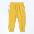 thumbnail image 7 of Caqnni Toddler Baby Boy Girl Clothes Outfits Ribbed Long Sleeve Pullover Sweatshirts Pants Girl Outfit Set (12-18 Months,Z012-Yellow), 7 of 7