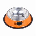 thumbnail image 2 of Cuenco para gatos Cuenco para mascotas Cuenco para agua con base de goma antideslizante Cuenco pequeño para mascotas Cuencos para comida para gatos Juego de 2 (Multicolor), 2 of 5