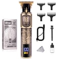 thumbnail image 1 of Ufree Cortapelos profesional para hombres, cortapelos con cuchilla en T y kit de recortador de bigote con pantalla LCD, bordeadores de precisión para corte de pelo y aseo, afeitadora eléctrica de grad, 1 of 5