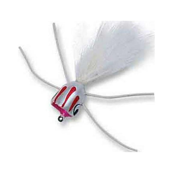 Betts 304-8-1 Bee Pop White Red Sz 8 Fly Popper Fishing Lure