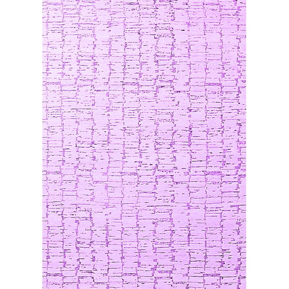 Ahgly Company Indoor Rectangle Solid Purple Modern Area Rugs, 2' x 3'