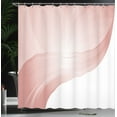 thumbnail image 3 of Ambesonne Contemporary Shower Curtain, Print Modern Stripes, 69"Wx75"L, Blush White, 3 of 4