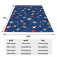 thumbnail image 3 of Fotbe Space Manta de Franela Acolchonada con Estampado, Súper Suave y Esponjosa, Extra Grande para Sofá, Cama, Uso Todo el Año-50"x40", 3 of 7