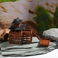 thumbnail image 5 of Ferencaa Mini Pavilion Statue Miniature Pavilion Figurine Chinese House Model Mini Garden Ornament, 5 of 11