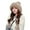 1 Pompom-light Coffee,6 7/8-7 3/8, variant on Winter Beanie Hats for Women Warm Knit Skull Cap Bomber Hat with Fur Pompom Russian Ushanka Trapper Hat Ear Cover