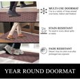 thumbnail image 4 of A1HC Indoor Outdoor Mat, Front and Back Entrance Welcome Mats, Front Door Patio Mats 18X30 Inches, Non-Slip Easy Clean Entrance Washable Doormats, Chocolate Brown, 4 of 8