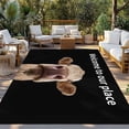 thumbnail image 2 of Funny Cow Outdoor Rug for Patio/Deck/Porch, Non-Slip Large Area Rug 3 x 5 Ft, Welcome To OUR Place Modern Retro Indoor Outdoor Rugs Washable Area Rugs, Reversible Camping Rug Carpet Runner, 2 of 8