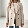 thumbnail image 6 of BXJX Girls Peacoats Size 10-12, Long Sleeve Casual Lapel Collar Double Reasted Kids Mid-length Outerwear, 6 of 9
