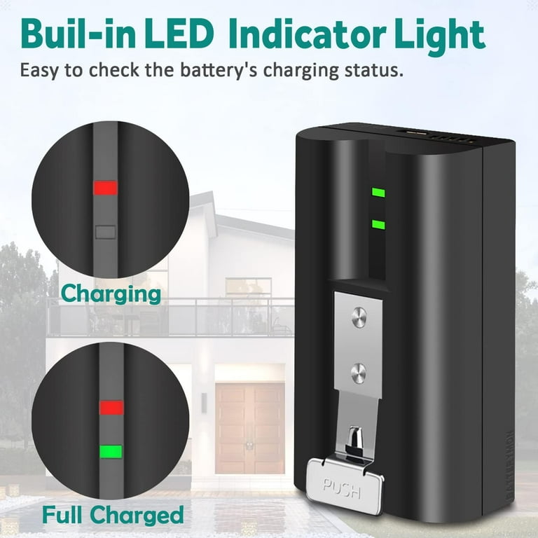 Cam Battery Ring Doorbell Charging Lights Ring Fully Charged Pack