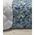 thumbnail image 3 of Floral Down Alternative Comforter, Persian Droplet Shaped Folk Motif with Medieval Victorian Like Image, Microfiber Quilt for All Season, 5 Sizes, Dark Blue Green, by Ambesonne, 3 of 3