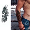 thumbnail image 3 of Tatuajes Coloridos Pegatinas Cuerpo Tatuaje 4 Piezas Letras Brazo, 3 of 9