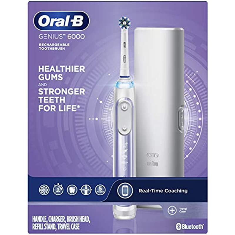 OralB Genius 6000 Electric Toothbrush, Orchid Purple