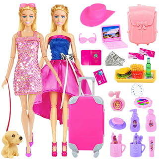 146pc Doll Dream Closet Wardrobe Doll Clothes and Accessories for 11.5 inch  Doll Fashion Design Kit Girl Doll Dress Up Including Wedding Dress Outfits