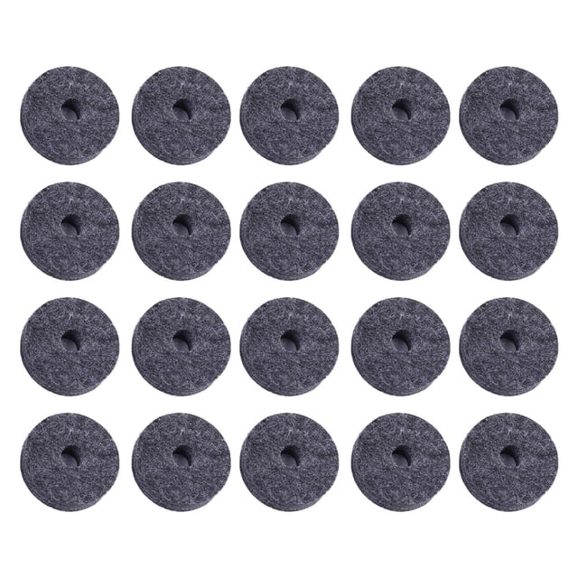 20 Pcs Feutres Cymbale Feutres Crash Cymbals Pochette Feutre Tambour Feutre Ensemble Pièces de Rondelle Instruments de Musique Accessoires