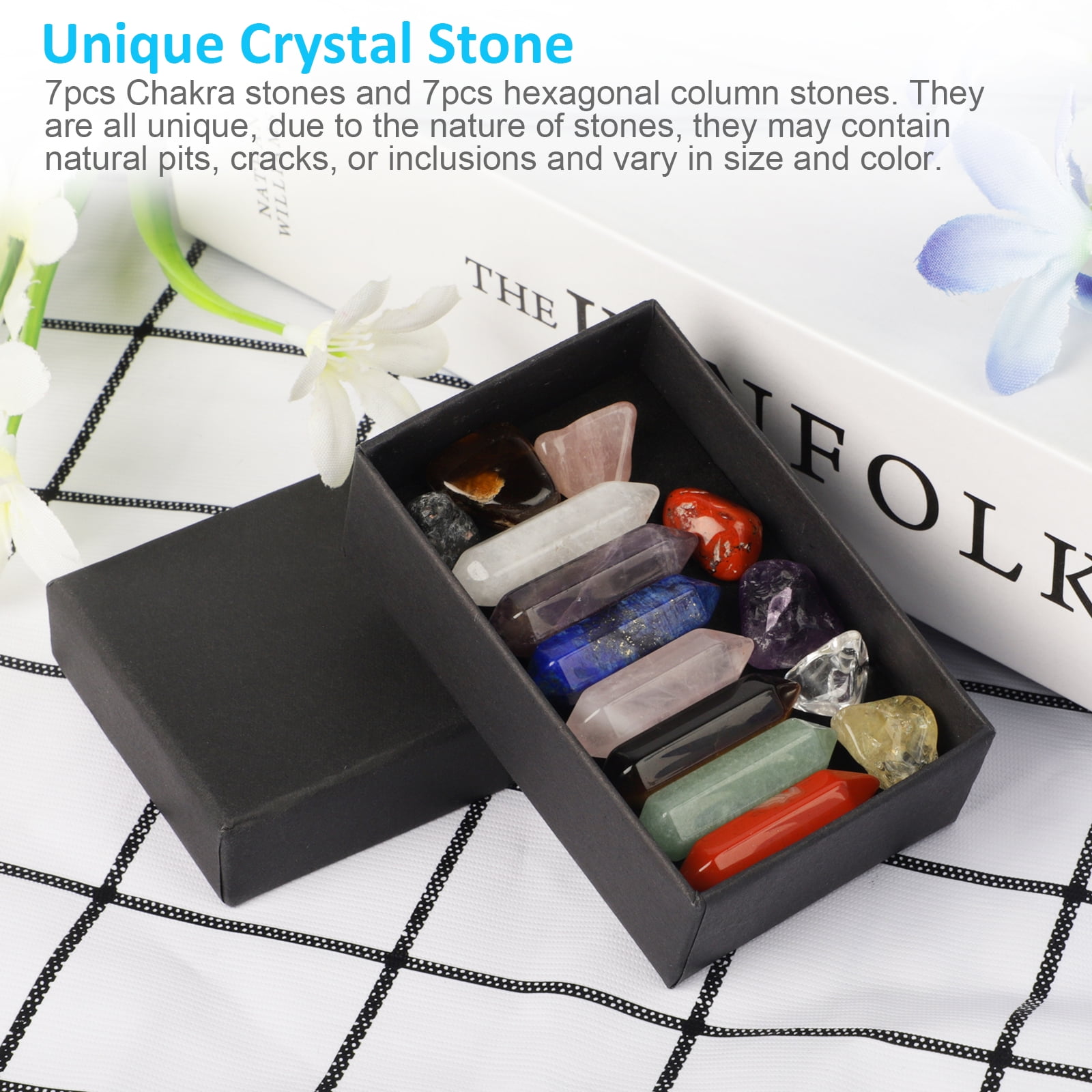 Up To 77% Off on 14 Pcs Set Chakra Crystals an