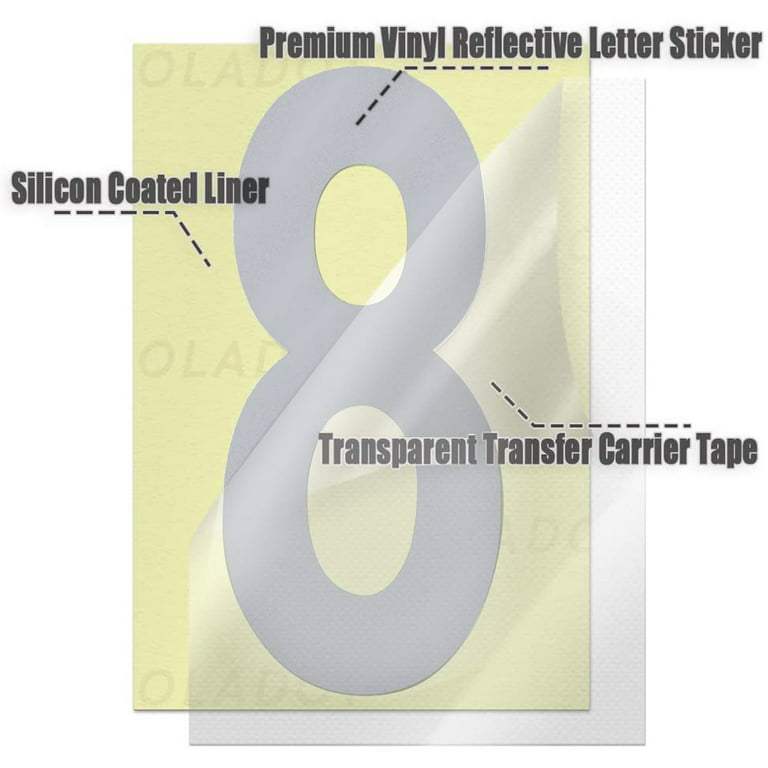 3 inch Premium Vinyl Lettering Self Adhesive Decal
