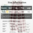 thumbnail image 2 of Women's Casual Fashion Sleep Pants Loungewear Pants Wearable As Outerwear High-Waisted Pants with Plaid Print for Cozy and Fashionable Lounge,Coffee,One Size, 2 of 3