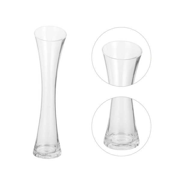 Sparsain Creative Glass Vase for Flowers, Unique Home Decorative Bottle