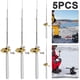 thumbnail image 1 of 5 Cañas Pescar Btafrte Metal Cañas Pescar en Hielo Portátiles Ultracortas Mini Cañas, 1 of 6