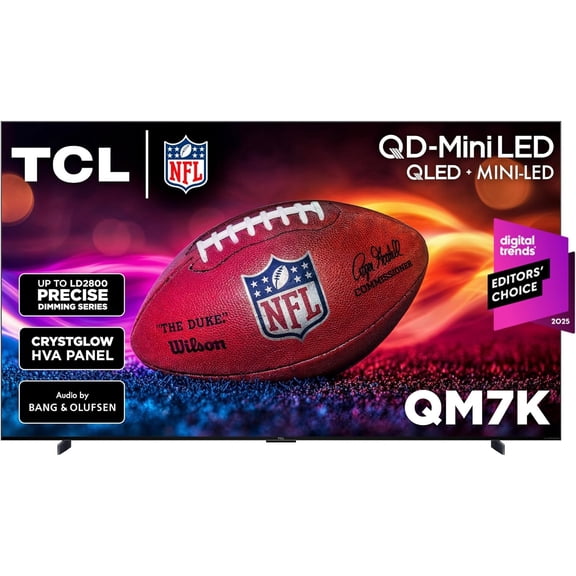 Restored TCL 98" Class QM7K Series QD-Mini LED QLED 4K UHD Smart Google TV (NEW, 2025) - 144Hz, Local Dimming, Audio by Bang & Olufsen - 98QM7K