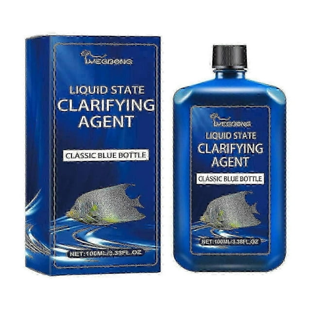 Agent de Purification d'Eau pour Aquarium, Produits d'Eau Transparents, Agent d'Élimination des Algues, Agent de Nettoyage pour Aquarium, Agent de Purification d'Eau