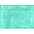 thumbnail image 1 of Ahgly Company Indoor Rectangle Abstract Turquoise Blue Contemporary Area Rugs, 3' x 5', 1 of 4