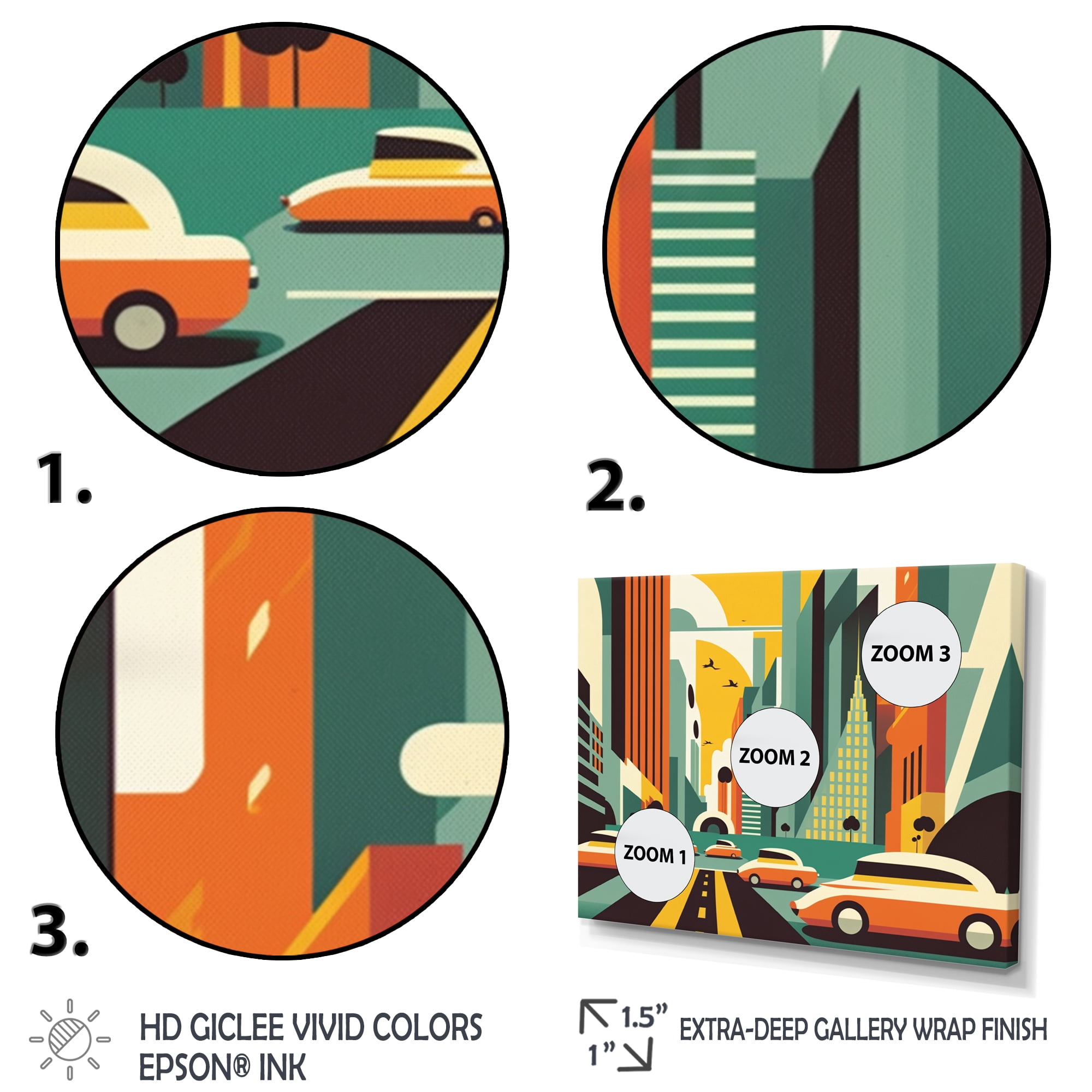 Designart Futuristic Cityscape II Canvas Wall Art