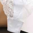 thumbnail image 5 of Bigersell Lace G-String Thong Panties Lingerie Briefs Underwear Side Tie Bikini Panties for Women Mesh Floral Lace Bikini Panties Women’s Underpants White One Size, 5 of 5