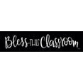 thumbnail image 2 of Jaxn Blvd. 4x14 White Modern Wood Framed Wall Art Titled - Bless This Classroom, 2 of 5