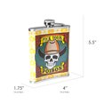 thumbnail image 2 of American Art Decor 8 oz Liquor Flask – Pick Your Poison Stainless Steel Hip Flask | Heavy Duty, Leak - Proof | Novelty, Funny Flask for Men and Women (5.5" x 4" x 1.25"), 2 of 7