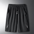 thumbnail image 6 of TaTaai Mens Outdoor Shorts With Pockets Elastic Drawstring Waist Solid Color Loose Fit for Hiking Camping Summer Gift, 6 of 9