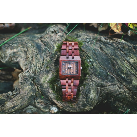 Men's watch-Wood craft - Wood art-Wooden watch-Wood watch-Handmade wood watch-Wooden watches for men - Wedding-Anniversary- Men's watch Style Omega I Series 2 Rosewood