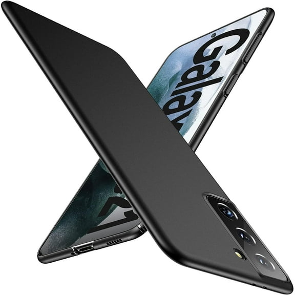 Ultra Thin Case for Samsung Galaxy S21 5G, New Premium Material Slim Phone Case [Silky Touch & Anti-Fingerprint] Matte Texture Hard Plastic Back Cover and Camera Protection for Samsung S21 5G (Black)