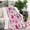 Halloween Pink Ghosts, variant on Halloween Pink Ghosts and Witchy Elements Blanket,Comfortable Soft Flannel Throw Blanket,All Season,Warm Lightweight Blankets for Sofa Bed Couch Living Room Chair,30"x40"