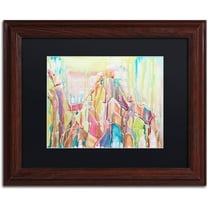 Trademark Fine Art "Sedona" Canvas Art by Lauren Moss Black Matte, Wood Frame