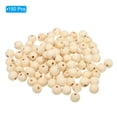 thumbnail image 3 of Uxcell 16mm Natural Wood Beads, 150 Pack Unfinished Wooden Beads Round Loose Beads Spacer Beads, 3 of 6