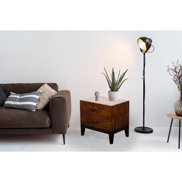 Solid Wood Definity Night Stand With 2 Drawers