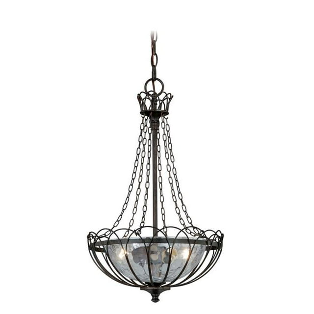 Vaxcel International P0045 Novara 13 in. Pendant - Aged Walnut