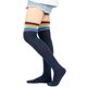 thumbnail image 1 of Medias altas hasta el muslo a la moda, medias a rayas de arcoíris para mujer, calcetines cálidos por encima de la rodilla, calcetines largos, medias de Cosplay para festivales y va, 1 of 5