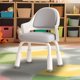 thumbnail image 1 of Silla para niños para mesa, silla de lectura, asiento ergonómico ajustable en altura con respaldo, silla para escribir, silla para niños pequeños para Gris, 1 of 9
