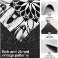 thumbnail image 3 of Black White Tie Dye Mandala Pattern Kitchen Rugs Sets Of 3,Kitchen Runner Rugs Non Skid Washable,Decorative Kitchen Floor Mats for Kitchen,Sink,Laundry,17"x30"+ 17"x47" + 17"x59", 3 of 6