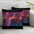 thumbnail image 3 of Dark Star Sky Print Fun Cushion Cover Novelty Throw Pillow Case" Outdoor Sofa Couch Living Room Single, 3 of 5