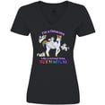 thumbnail image 3 of Inktastic I'm a Omacorn, like a normal Oma, but magical Women's V-Neck T-Shirt, 3 of 5